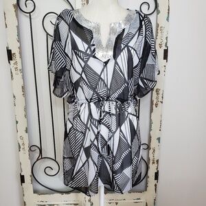 Alyx embellished batwing tunic top medium